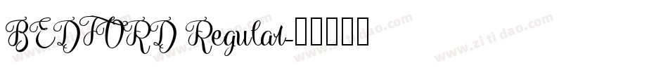 BEDFORD Regular字体转换